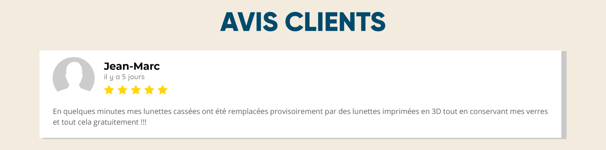 AVIS CLIENT SITE WEB3 AVIS CLIENT SITE WEB3